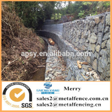 2mX0.5mX0.5m galvanizado Galfan 3mm soldada cerca de la cesta de piedra de Gabion para la defensa de la erosión del río y la zona de asientos